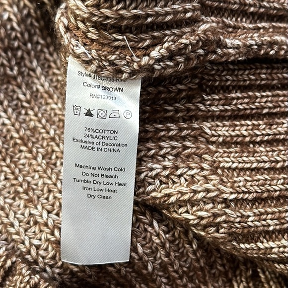 NWOT Men’s Jachs New York Copper Marled Ribbed Crewneck Sweater Size Medium - Picture 10 of 10